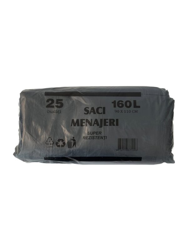 Saci menajeri negru nerolați 160 L