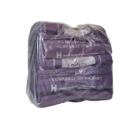 Sacoșă tip maieu mov „Ocrotiți natura” 330 + 2×85 mm x 600 mm