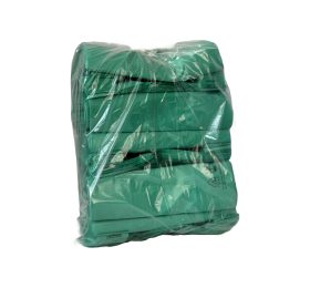 Sacoșă tip maieu verde 260 + 2×70 mm x 470 mm
